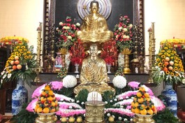 Tôn tượng Đức Phật hoàng Trần Nhân Tông tại chùa Tỉnh Hội - Phật Ân