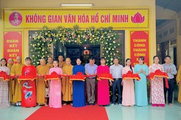 Ra mắt Không gian văn hóa Hồ Chí Minh tại chùa Pháp Bửu huyện Củ Chi, TP.HCM