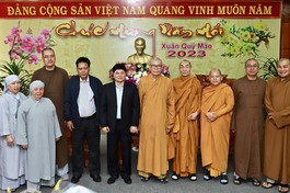 Phật giáo tỉnh Đắk Lắk chúc Tết đến đến lãnh đạo các cơ quan tỉnh