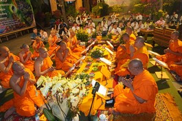 Chùa Candaransi tổ chức lễ Māghapūjā tối rằm tháng Giêng