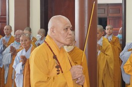 Hòa thượng Thích Huệ Nghi, Chứng minh Ban Trị sự GHPGVN huyện Củ Chi niêm hương bạch Phật