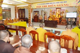 Hội thi diễn giảng chung kết tại trường hạ chùa Hưng Phước, Q.3, TP.HCM