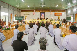 Lớp Sơ cấp Phật học H.Củ Chi tri ân chư vị giáo thọ nhân Ngày Nhà giáo Việt Nam 20-11