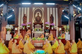 Chư Tăng Q.12 thực hiện Bố-tát tại tu viện Khánh An