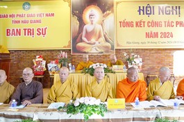 Ban Trị sự GHPGVN tỉnh Hậu Giang tổng kết Phật sự năm 2024