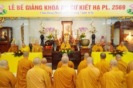 Trường hạ chùa Hưng Phước tạ pháp khóa An cư kiết hạ Phật lịch 2569