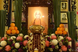 Di ảnh Hòa thượng Thích Thiện Bình tại tổ đường chùa Bửu Liên