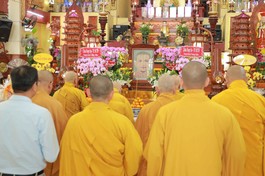 Trang nghiêm Lễ tưởng niệm Hòa thượng Thích Từ Hạnh tại chùa Hòa Khánh - Ảnh: Nguyên Tài/BGN