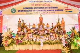 Giác linh đường tôn trí di ảnh cố Ni trưởng Thích Đàm Tâm