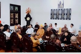 Ban Thường trực Ban Trị sự Phật giáo tỉnh Hà Nam họp tại chùa Bầu (TP.Phủ Lý)