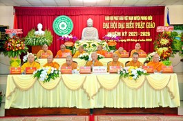 Chư tôn đức Chứng minh, Chủ tọa đoàn Đại hội đại biểu Phật giáo huyện Phong Điền nhiệm kỳ 2021-2026