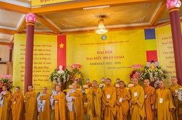 Tân Ban Trị sự Phật giáo quận Thốt Nốt nhiệm kỳ 2021-2026 ra mắt đại hội