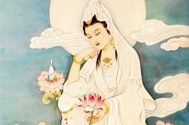 Tranh vẽ Bồ-tát Quán Thế Âm