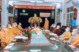 Do tình hình dịch bệnh Covid-19, lễ công bố các quyết định bổ nhiệm trụ trì được tổ chức nội bộ 