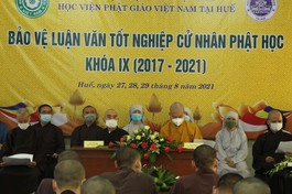 Khai mạc lễ bảo vệ luận văn tốt nghiệp Cử nhân Phật học khóa IX (2017-2021)