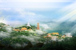 Bản vẽ thiết kế công trình chùa Tương Dương