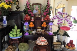 Di ảnh cố Ni trưởng Thích nữ Như Ngọc tại chùa Phổ Đà