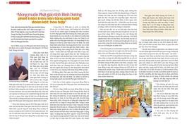 Bài trên Báo Giác Ngộ số 1133 - Thiết kế: Phòng Mỹ thuật BGN/Tống Viết Diễn