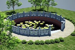 Phối cảnh tổng thể giếng Tiên ở chùa Báo Ân