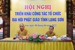 Lạng Sơn: Hội nghị triển khai công tác tổ chức Đại hội Phật giáo tỉnh lần thứ III 