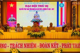 Chủ tọa đoàn phiên trù bị Đại hội đại biểu Phật giáo tỉnh Nghệ An lần thứ III, nhiệm kỳ 2022 - 2027