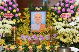 Di ảnh cố Ni trưởng Thích nữ Như Hòa tại tổ đường chùa Dược Sư