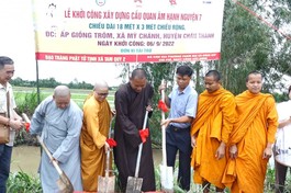 Lễ khởi công xây dựng cầu Quan Âm hạnh nguyện 7 tại Trà Vinh