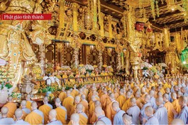 Đại giới đàn Cam Lồ Giác Đạo do Ban Trị sự GHPGVN tỉnh Gia Lai tổ chức từ ngày 1-9 đến 5-9 - Ảnh: Đăng Huy