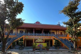 Nhà Tăng chùa Linh Cảnh hoàn thành và đưa vào sử dụng sau hơn 1 năm thi công xây dựng 