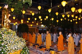 Các chùa, tịnh xá trang nghiêm tổ chức lễ vía Đức Phật A Di Đà