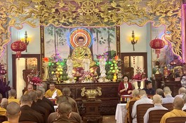 UBMTTQVN H.Hóc Môn chia sẻ chuyên đề tại trường hạ chùa Giác Nguyên