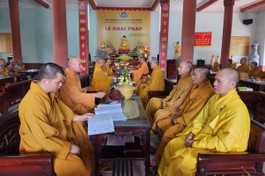Thái Bình: Khai pháp tại 7 hạ trường trong tỉnh nhân mùa An cư kiết hạ Phật lịch 2567