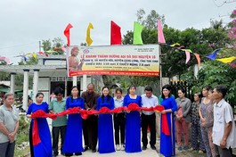 Trà Vinh: Chùa Long Bửu khánh thành cầu nông thôn, đường đal tại H.Trà Cú và Càng Long