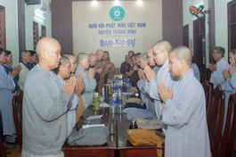 Quảng Nam: Ban Trị sự GHPGVN H.Thăng Bình họp triển khai Phật sự cuối năm 2023