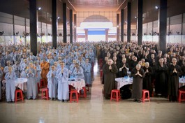 2.037 giới tử tham dự kỳ khảo thí tại Đại giới đàn Đạt Thanh do Ban Trị sự GHPGVN tỉnh Đồng Nai tổ chức