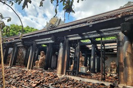 Kết cấu chùa Phổ Quang không còn khả năng chịu lực - Ảnh: Cục Di sản văn hóa cung cấp