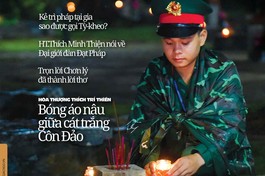 Báo Giác Ngộ số 1291: Bóng áo nâu giữa cát trắng Côn Đảo