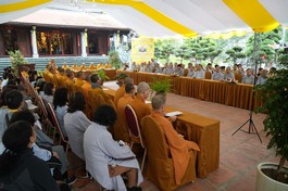 Buổi tọa đàm “Chào mừng Đại lễ Vesak Liên Hiệp Quốc 2025" tại chùa Vạn Phúc