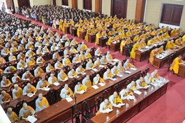 Lễ khai pháp khóa An cư kiết hạ Phật lịch 2569 tại hạ trường Sóc Thiên Vương - Học viện Phật giáo VN tại Hà Nội