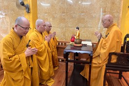 Chư Tăng hành giả an cư tại hạ trường Tuyền Lâm tác pháp Tự tứ