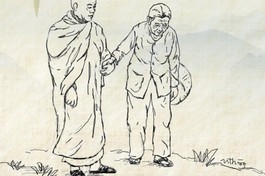 Bài trên Báo Giác Ngộ số đặc biệt Vu lan - Ảnh minh họa: Nhuận Thường