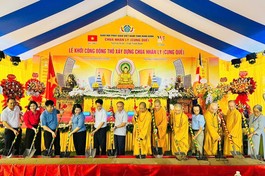Chính thức động thổ khởi công xây dựng chùa Nhân Lý