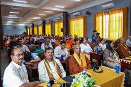 Hội thảo quốc tế trong khuôn khổ Đại lễ Vesak Liên Hiệp Quốc 2025 thảo luận phiên thứ 2 - Ảnh: Nguyên Tài/BGN