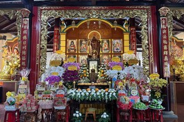 Tổ đình Linh Nguyên thiết lễ húy nhựt Tổ sư Minh Phương - Chơn Hương - Ảnh: Thiện Phước