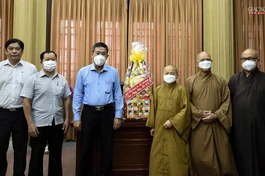 Ban Tôn giáo thành phố thăm, chúc Tết Học viện PGVN tại TP.HCM