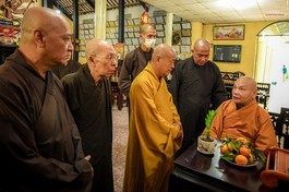 Hòa thượng Chủ tịch Hội đồng Trị sự chia sẻ những kỷ niệm ngày mới xuất gia tại tổ đình Phước Tường