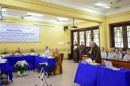 Học viện Phật giáo VN tại TP.HCM tổ chức bảo vệ luận văn thạc sĩ đợt 1 - 2022 