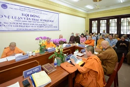 Học viện Phật giáo VN tại TP.HCM tổ chức bảo vệ luận văn thạc sĩ đợt 3-2022