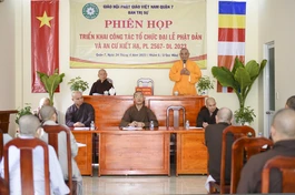 Phiên họp mở rộng của Ban Trị sự Phật giáo Q.7 tại Long Hoa cổ tự 