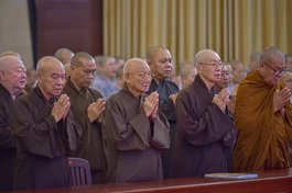 Buổi thảo luận chủ đề “Nghi lễ Phật giáo” với sự tham dự của gần 1.000 Tăng Ni, Phật tử tại TP.HCM - Ảnh: Quảng Đạo/BGN 